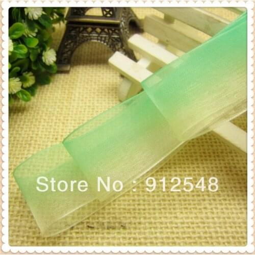 Organza Rainbow Gradient Ribbon 10 Yard 1 Inch Width Shimmer Band for Gift Package Wrapping DIY Handmade Wedding Birthday,9819