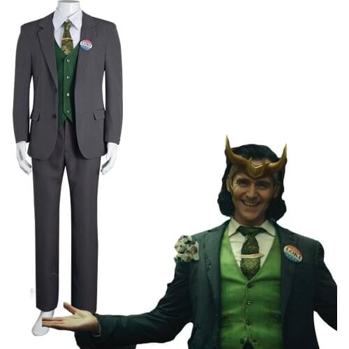 Loki Cosplay Costume Outfits Halloween Carnival Suit