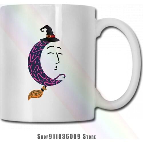 Moon On A Broom! mug cup tazas