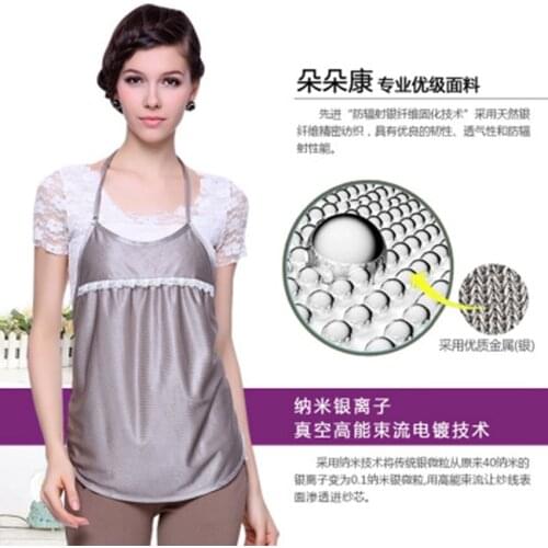 Pregnancy radiation protection clothing radiation suit maternity clothes pregnant women anti-radiation apron silver fiber clothe