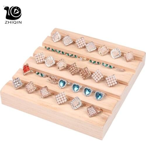 Wood Ring Storage Display Tray Jewelry Display Tray Ring Jewelry Organizer Holder Counter Display Storage Tray Ring Display