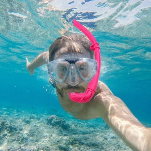 Underwater Scuba Portable Silicone Snorkel Tube Foldable Diving Breathing Pipe Diving Snorkel For Snorkeling Swimming Equipment