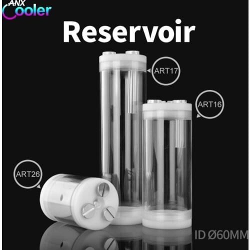 Syscooling ART17 white straight out 60mm diameter transparent acrylic split DIY water cooling water tank