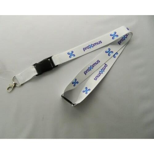250pcs/lot Customized lanyard for keys 20mm wide heat transfer imprint lanyard with release buckle,Custom lanyards