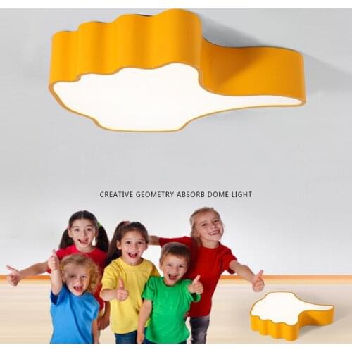Modern Simple LED Thumbs Ceiling Lamp Creative Metal Hanging Light Childrens Room Kindergarten Amusement Fixtures Lighting C192