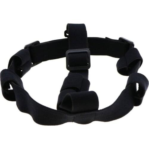 Flashlight Head Band Strap Adjustable Nylon Side Frontal Head Strap for LED Flashlight to Headlamp Head Light Elastic Strap