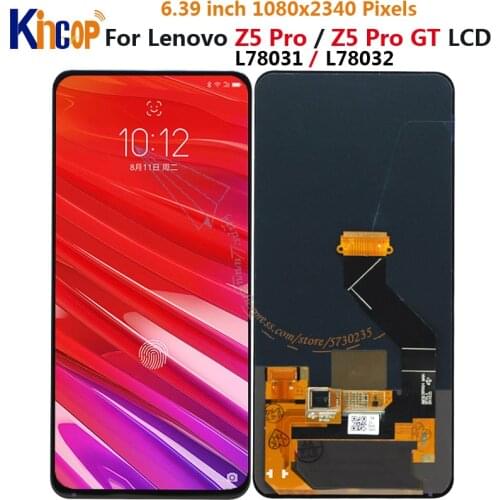 AMOLED For Lenovo Z5 Pro GT L78032 LCD Display Touch Panel Screen Assembly For Lenovo Z5 Pro L78031 display For Lenovo Z5Pro LCD