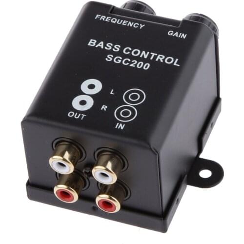 1 Pcs Car Audio Amplifier Subwoofer RCA Level Remote Volume Control Knob 3.15*2.76*1.57 Inch