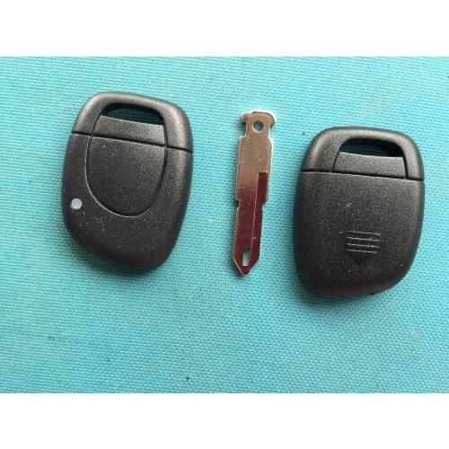 1pcs of New Replacement Shell Cover For Renault CLIO KANGOO Twingo 1 Button Remote Key FOB Case With Uncut Key blade No Logo