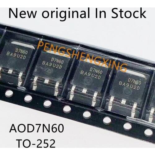 10PCS/LOT AOD7N60 FCD7N60 FQD7N60 FQD7N60C TO252 New original spot hot sale