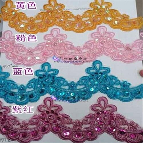 5Yd 10Colors beaded Cording Wedding Cording Lace/ beads Flower Venise Lace Trim DIY Craft 6cm LC0085