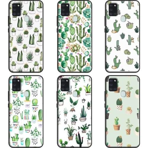 Watercolour Succulents Cacti Case For Samsung A51 A71 A11 A31 A10 A20 S A30 A40 A50 A70 A21S A20e A12 A32 A52 A72 Cover