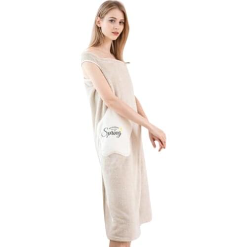 Bathrobe Quick-drying Foldable Coral Fleece Bath Towel Coral Velvet Variety Bath Towel Bathing and quick-drying bathrobe can