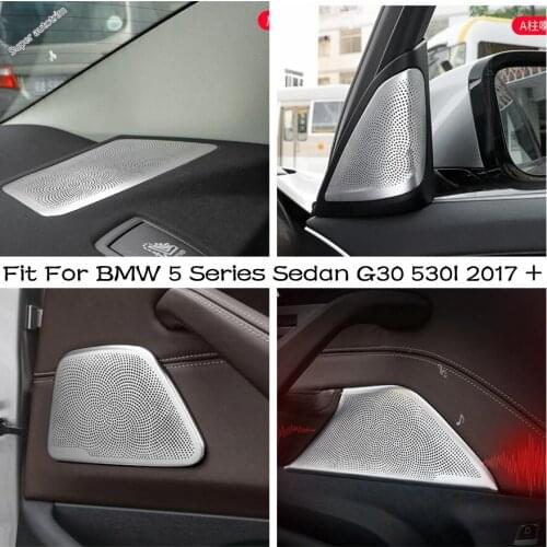 Pillar A / Side Door / Rear Seat Tail Speaker Loudspeaker Horn Decoration Cover Trim For BMW 5 Series Sedan G30 530I 2017 - 2021