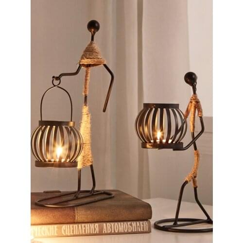 Decorative Metal table center candle holders for candles centerpieces garden candlestick home wedding centerpiece decoration Art