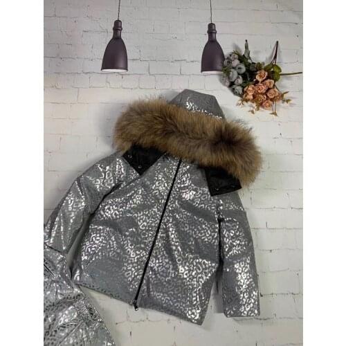 Real fur 2021 winter down jacket childrens parka girl down jackets child short thicken outerwear boy duck down jackets parka