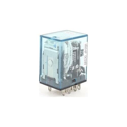 HH54P DC24V Coil 4PDT 14 Pin 14P Electromagnetic Power Relay Free Shipping