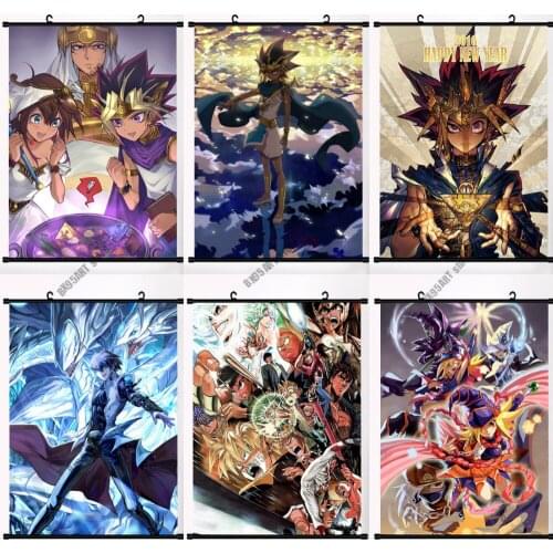 Canvas Painting Wall Art Anime Yu-Gi-Oh! Duel Monsters Mutou Yuugi ATEM Dark Magician Posters and Prints Pictures Room Decor