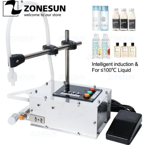 ZONESUN Food Grade Liquid Filling Machine Intelligent Induction Quantitative High Precision Filling Machine