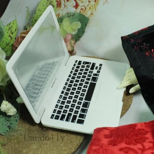 1PCS Doll Mini Simulation Computer Laptop Model for 1/3 1/4 BJD Blyth Dollhouse Furniture Toy Accessories