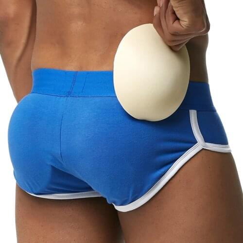 Fashion Men Bulge Enhancing Underwear Briefs Penis Padded Buttocks Lifter Underwear Sexy Men Big Penis Pouch Panties
