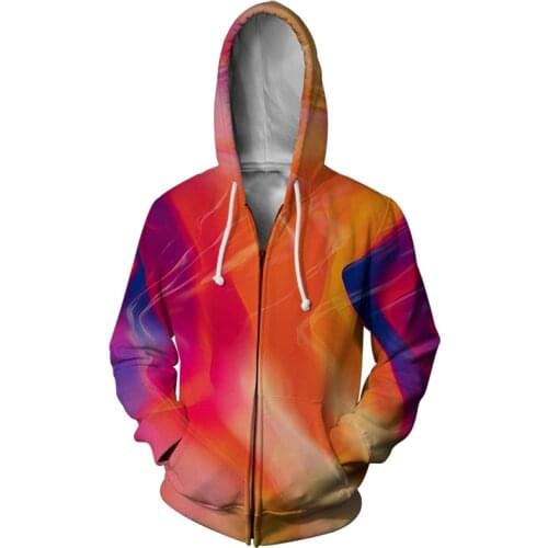 Funny Mens Zipper Hoodies 3D Regular Printed Zipper Hooded Men New Arrivals Long-sleeved Hooded Sweatshirt Spring Autumn