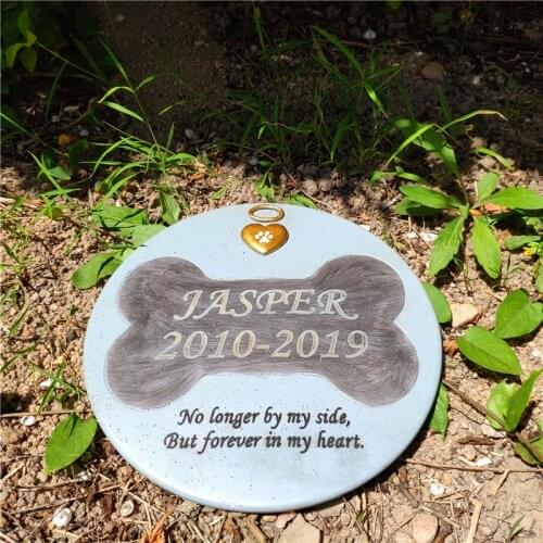Personalized Dog Grave Marker Or Garden Memorial Stone For Thoughtful Pet Loss Sympathy Gift Can Be Used Inside Or Outside