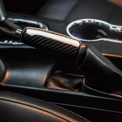 It Is Suitable For Ford Mustang The Carbon Fiber Handbrake Decoration Sticker Mustang (2015-2020)