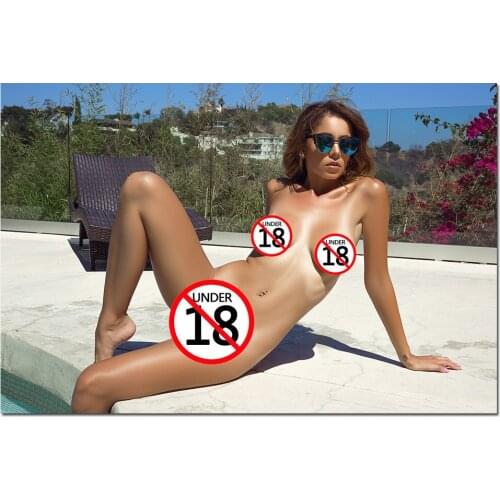 Sexy Girl Sunbathing Wall Art Posters and Prints Canvas Paintings Wall Picture For Living Room Decor