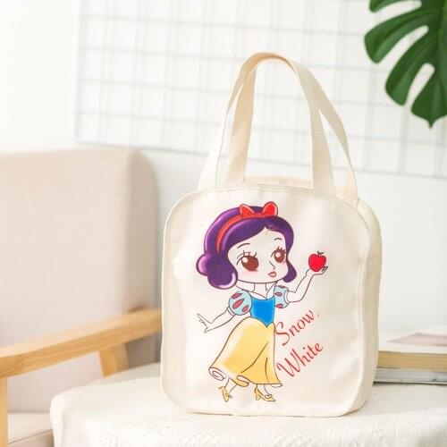 Disney Mickey Aisha Donald Duck shoulder bag cartoon portable water bottle bag canvas bag female handbag wild girl storage bag