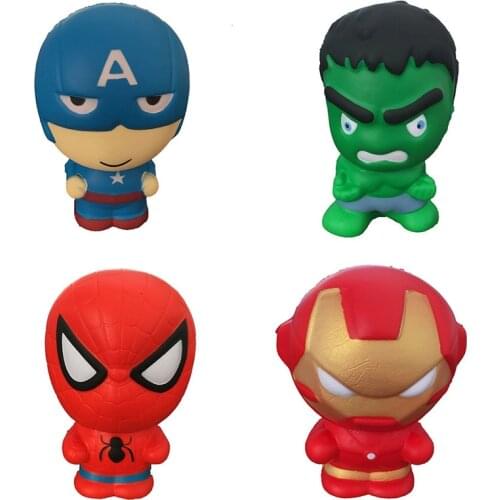 2018 new Super Hero Squishy Slow Rising Squishies Toy Jumbo Squeeze Stress Relief Toys For Kid dropshipping