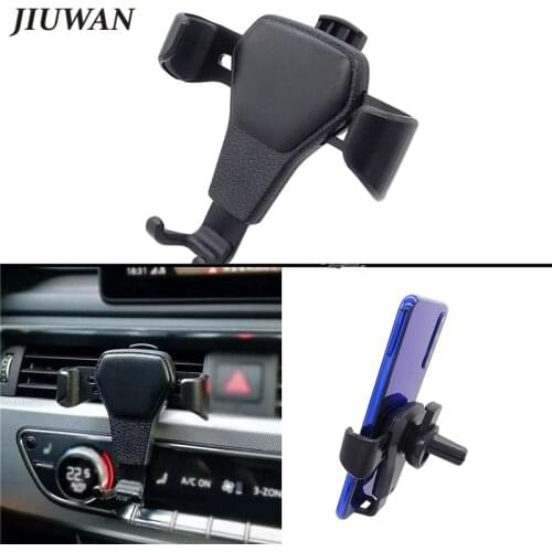 Universal Car Mobile Phone Black Bracket Air Vent Stand Mount Vehicle Mount Motorcycles ABS Gravity Induction Phone Holder