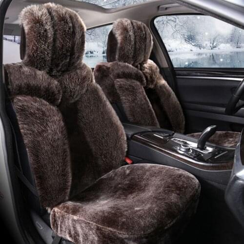 1set Car Seats Covers universal size seat cover accessories automobiles Warm man-made Fox Fur General Car Cushion car styling