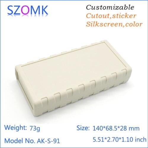 1 pc, 140*68.5*28mm high quality abs plastic outlet enclosure control box diy portable electronics box project plastic housing