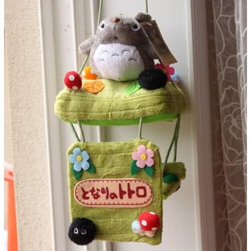 Cute 1pc 65cm cartoon creative Totoro mushroom plush roll paper towel cupula tissue box hanging napkin caniser stuffed toy gift