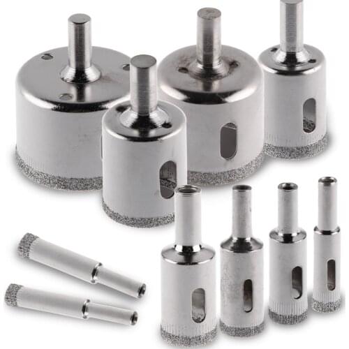 10pcs/set 6-32mm Diamond Holesaw Set Hole Saw Cutter for Tile Glass Marble Ceramic