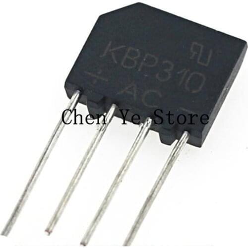 Free Shipping10pcs KBP310 SIP-4 3A 1000V DIP-4Pin Diode Bridge Rectifier Single Phase Bridge Rectifier 100% New
