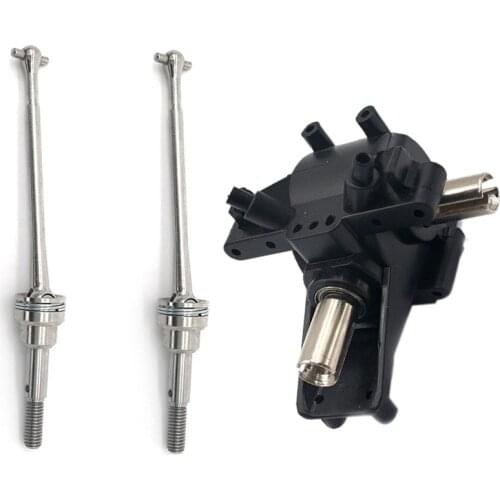 12428-1148 Metal Differential Gear Front Rear Wave Box Gearbox + 12428-0090 Drive Shaft CVD Parts For WLtoys 12428 12423 RC Car