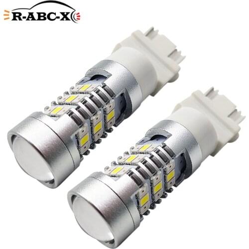 2PCS 12V-24V 3157 CK Nopolar Led Bulbs White Yellow Switchback Red P27/7W T25 Led Car Brake Reverse Light Truck Turn Signal Lamp