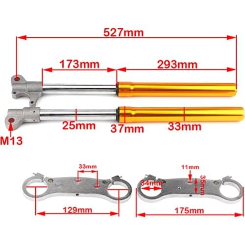 Motorcycle pit soil bicycle front fork shock absorber suspension kit