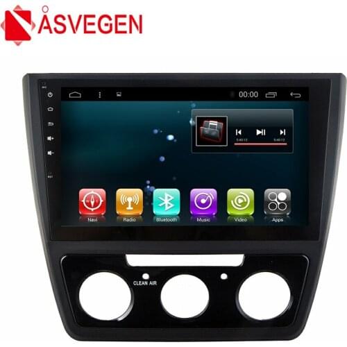 Asvegen 10.2'' Android 7.1 Quad Core Car Radio Bluetooth Multimedia Stereo Player GPS Navigation System For Skoda Yeti 2016