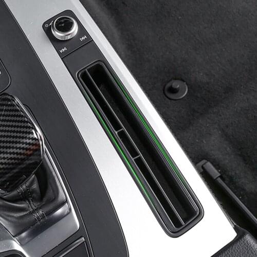 Car Center Console Parking Credit Card Slot Storage Holder Cover For Audi Q5 2019