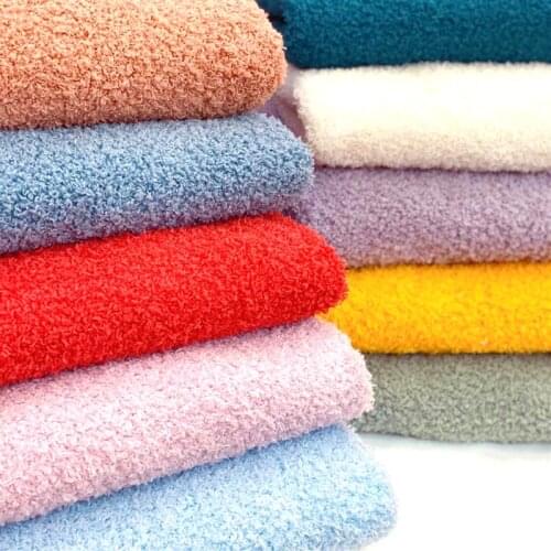 50*160cm Osmanthus Velvet Malt Plush Fabric High Quality for Sweater Slippers Cashmere Coat Plush Toys Doll DIY Handmade