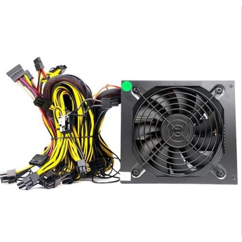 1800W PSU ATX Mining Power Supply 180V-265V ETH Asic Bitcoin Miner Ethereum Mining Power Supply Support 8 Graphics Card