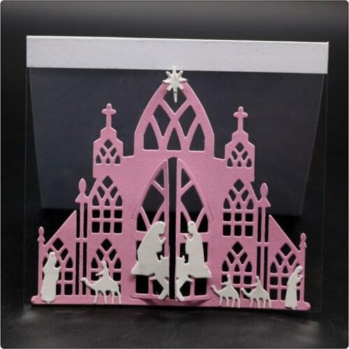 YINISE Scrapbook Metal Cutting Dies For Scrapbooking Stencils Church Prayer DIY Album Cards Decoration Embossing Folder Die Cuts