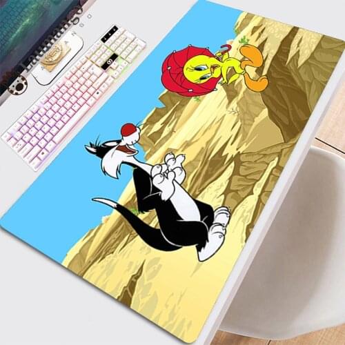 Table Pads Computer Mouse Pad Pc Gaming Mats Laptop Gamer Keyboard Big Mousepepad Full Barato Extended Kawaii Cute Tweety Bird