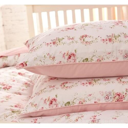 74x48cm cotton pillowcase 60s satin printed pillow cover bed single sleeping pillowcase