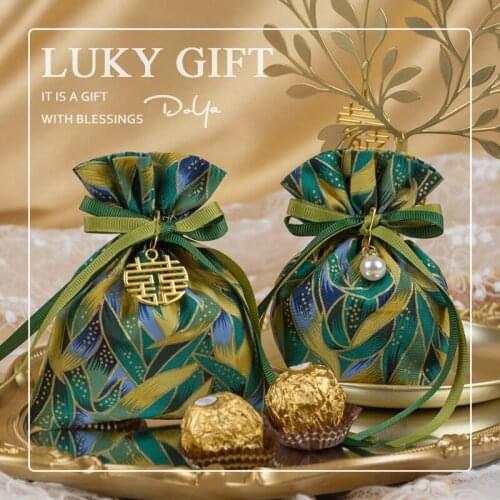 Small Fresh High-end Souvenir Candy Bag For Lawn Wedding Party Favor Gift Box Wedding Favours 10pcs/30pcs Free Shipping