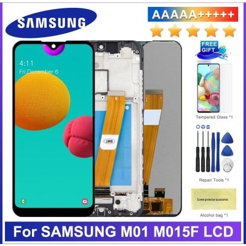 5.7''Original For Samsung M01 Display M015 Touch Screen Digitizer Assembly For Samsung Galaxy M01 M015F SM-M015G LCD