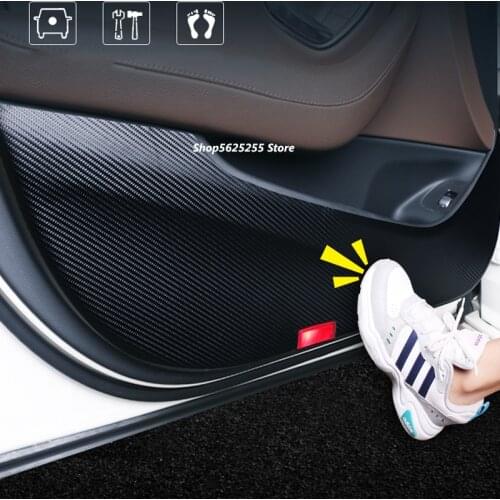 Car Door Anti-kick Pads For Suzuki Vitara Accessories 2020 2019 2016 2015 2017 2018 Carbon Fiber Leather Interior Sticker Cover